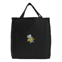 Male Alfalfa/ Butterfly Pea embroidered bags by ZazzleEmbroidery Male Alfalfa/ Butterfly Pea embroidered bags