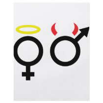 male and female icon flyers