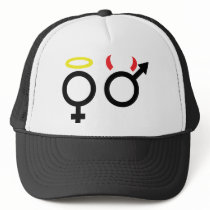 male and female icon mesh hats