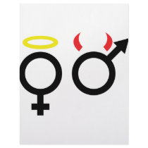 male and female icon letterhead