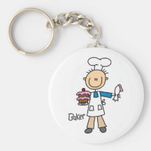 Male Baker Keychains
