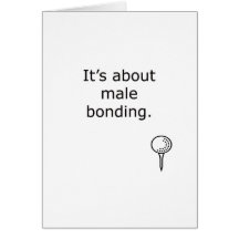 Male Bonding Golf Design Card
