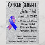 Male Breast Cancer Awareness Benefit  Floral Flyer