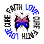 Male Breast Cancer Faith Love Cure t-shirts