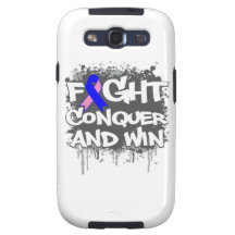 Male Breast Cancer Fight Conquer and Win Samsung Galaxy S3 Case