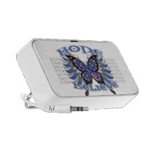 Male Breast Cancer Hope Believe Butterfly iPod Speaker