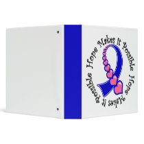 Male Breast Cancer Hope Makes It Possible Vinyl Binder