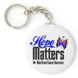 Male Breast Cancer HOPE MATTERS keychains