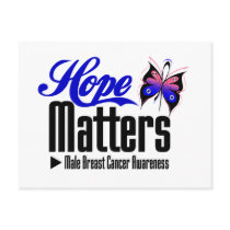 Male Breast Cancer HOPE MATTERS Postcards