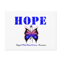 Male Breast Cancer HOPE Postcards