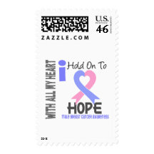Male Breast Cancer I Hold On To Hope Stamps