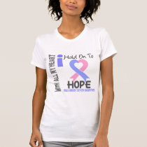 Male Breast Cancer I Hold On To Hope T-shirt