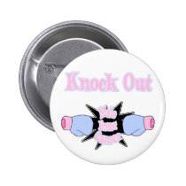 Male Breast Cancer Pinback Button