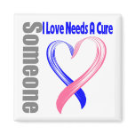 Male Breast Cancer Someone I Love Needs A Cure magnets