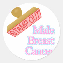 Male Breast Cancer Sticker