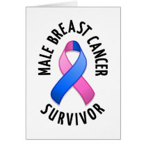 Male Breast Cancer Survivor Card cards