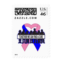 Male Breast Cancer Together We Can Find A Cure Stamp