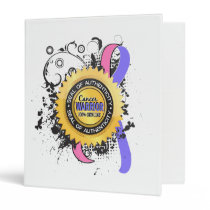 Male Breast Cancer Warrior 23 Vinyl Binder