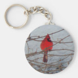 Male Cardinal Keychain