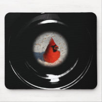 Male Cardinal Mouse Pad Telescope mousepads