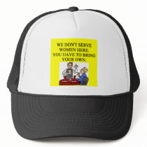 male chauninist pig bar joke mesh hat