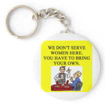 male chauninist pig bar joke key chain