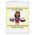 male chauvinist beer joke cards