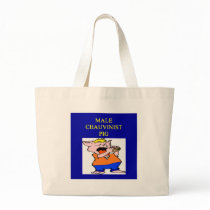 male chauvinist pig tote bags