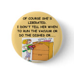 male chauvinist pig joke buttons