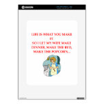 male chauvinist pig joke decals for iPad