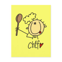Male Chef postcards