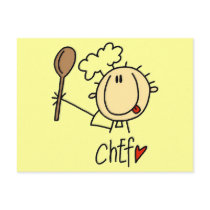 Male Chef postcards