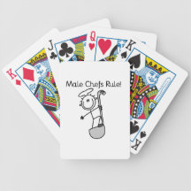 Male Chefs Rule Bicycle Poker Cards