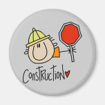 Male Construction Worker Fridge Magnets