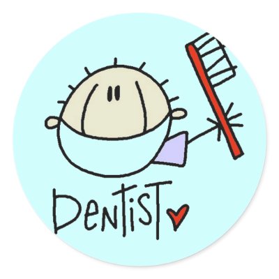 Male Dentist Stickers by stick_figures