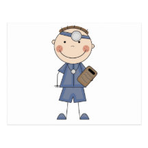 Male Doctor T-shirts and Gifts Post Card