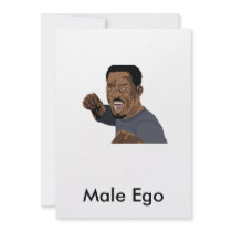 Male Ego invitations by Handdrawn Male Ego invitations