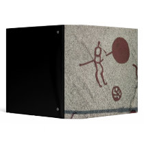 Male figure with the sun 3 ring binder