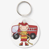 Male Firefighter T-shirts and Gifts keychains