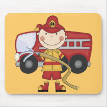 Male Firefighter T-shirts and Gifts mousepads