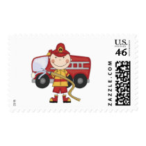 Male Firefighter T-shirts and Gifts postage by stick_figures Male Firefighter T-shirts and Gifts postage