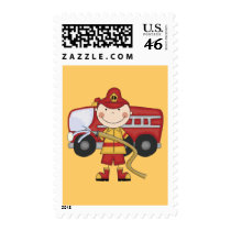 Male Firefighter T-shirts and Gifts postage by stick_figures Male Firefighter T-shirts and Gifts postage