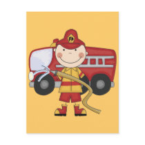 Male Firefighter T-shirts and Gifts postcards by stick_figures Male Firefighter T-shirts and Gifts postcards