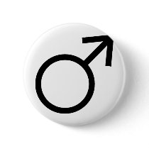 Male Gender Symbol Pin