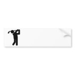 Male Golfer - Golf Symbol Bumper Sticker