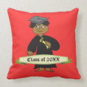 Male Graduation Personalized Throw Pillow