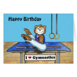 Male Gymnast Birthday Card