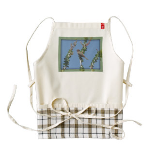 Male House Finch on Ocotillo Zazzle HEART Apron