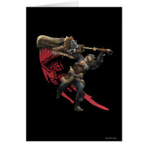 Male Hunter with great sword & hunter's armor Cards