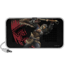 Male Hunter with great sword & hunter's armor Mini Speaker